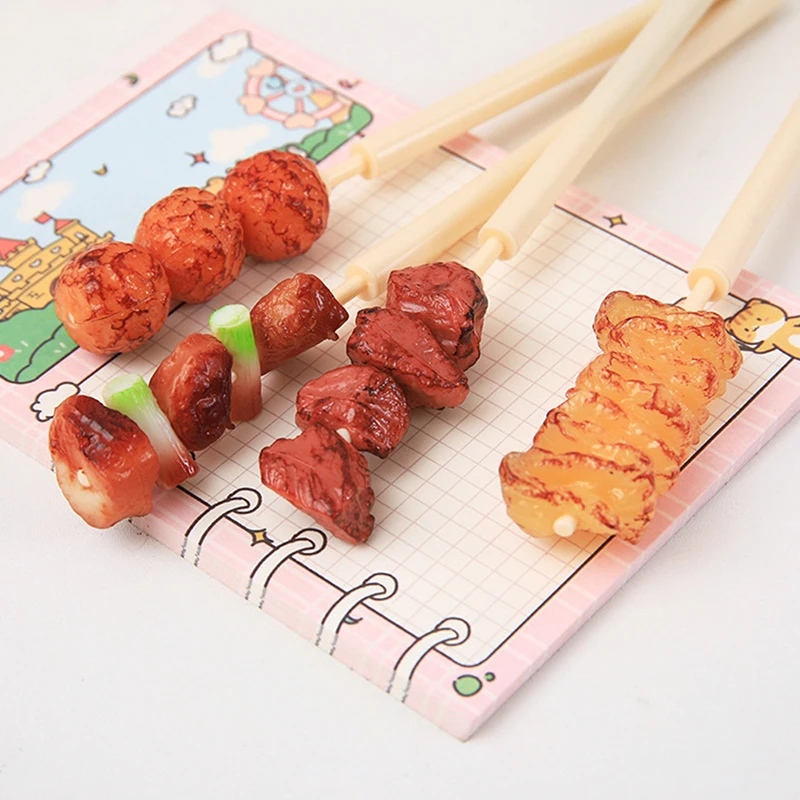 ไม้เสียบเนื้อรูปเคบับจำลองแบบสร้างสรรค์ขนาด0.7มม. ปากกาเซ็นชื่อปากกาชี้ปากกาสำนักงานโรงเรียนเครื่องมือการเขียนเหมือนจริงแบบแปลกๆ