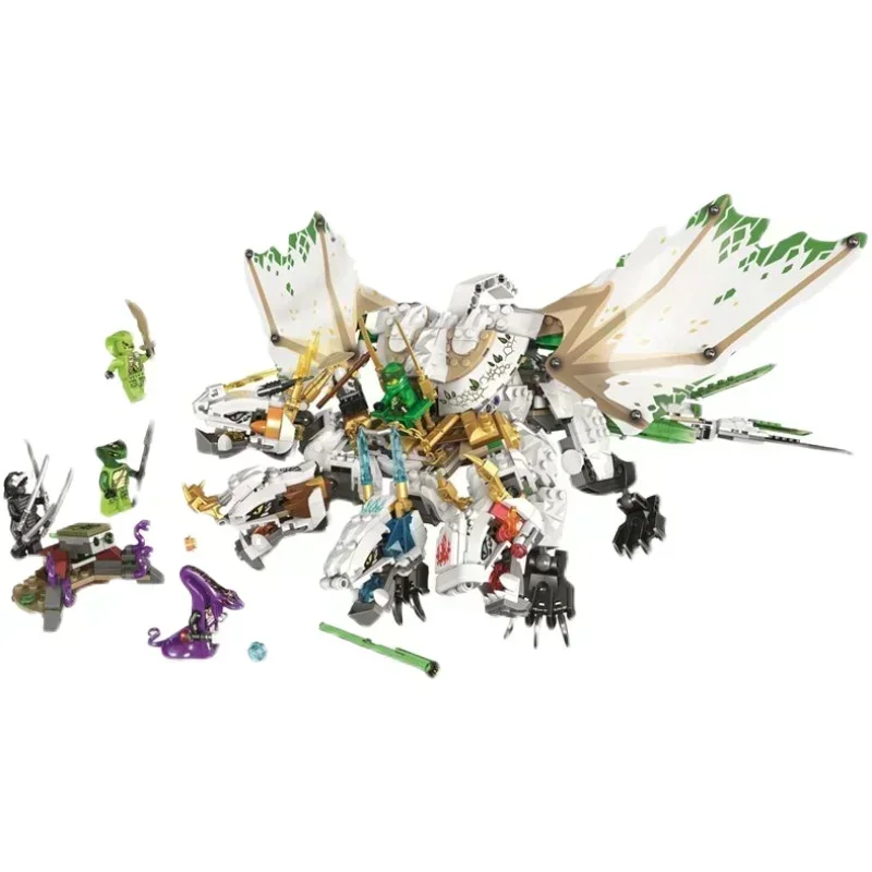 Décennie s de construction Dragon Ultra Flying Mecha pour garçons, transformation nocturne, compatible 951, jouets, 70679 pièces