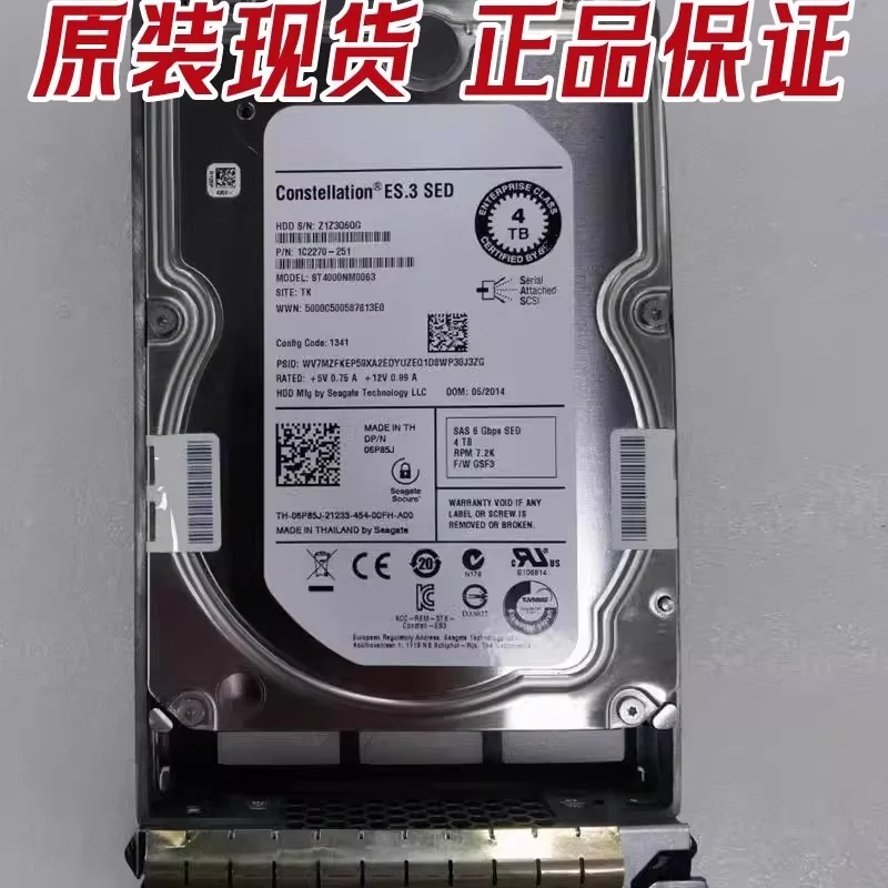 

4TB 6G 7.2K 3.5" SAS 6P85J Hard Drive