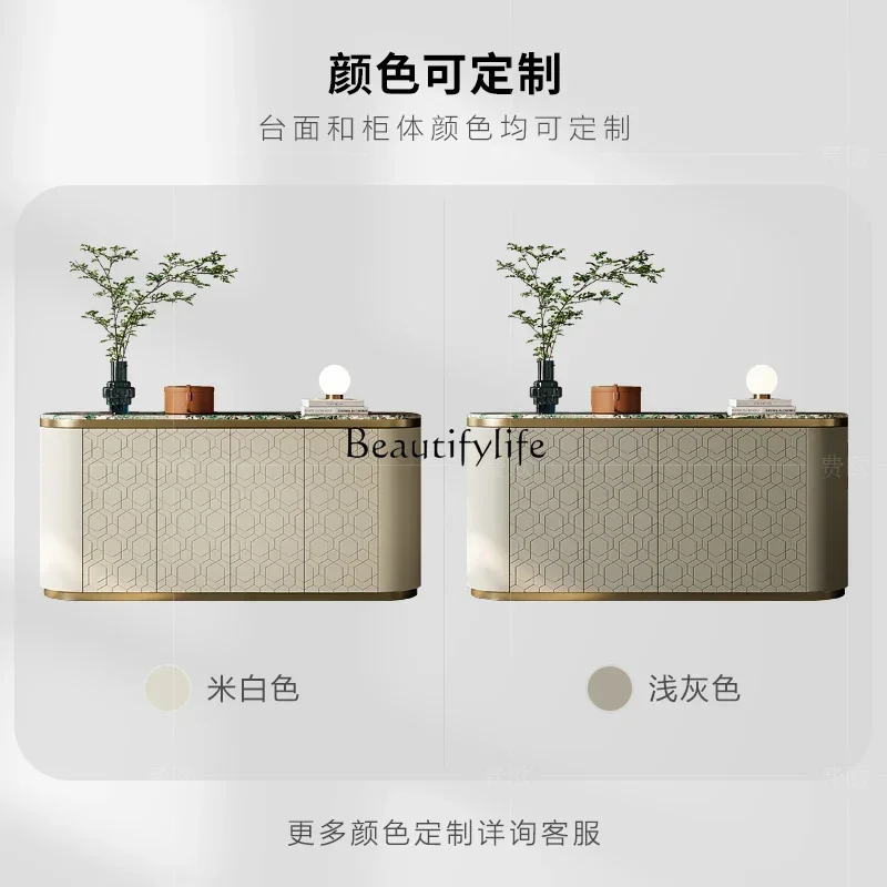 XX39Italian postmodern marble restaurant premium side cabinet entrance shoe cabinet