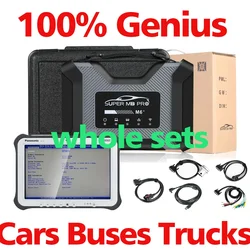 SUPER MB PRO M6 M6+ MB STAR SD C4 Genius DoIP VCI Upgrade Original Benz Cars Vans Trucks Bus Diagnostic Scan OBDII Full Function