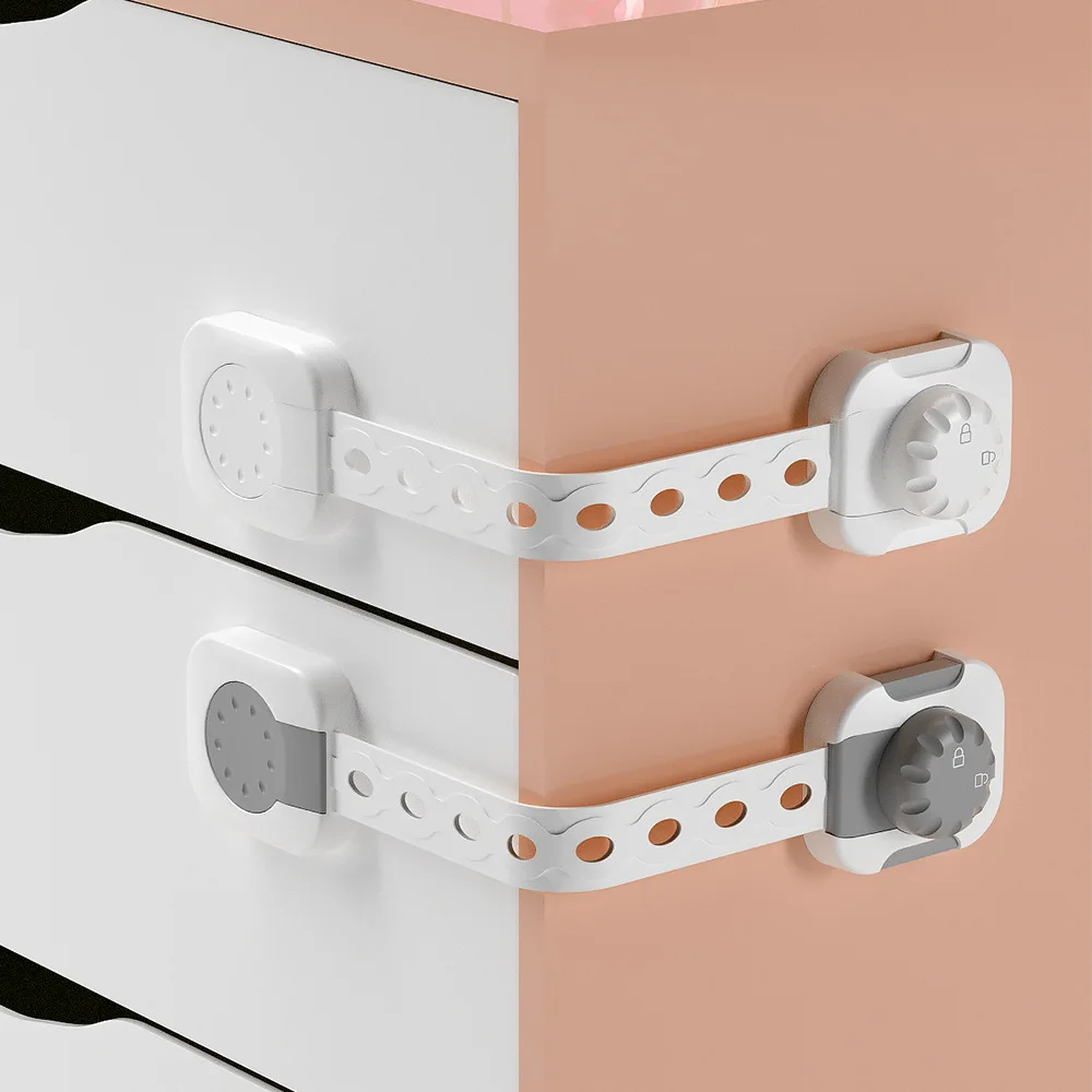 1/2pcs Baby Anti-Pinch Hand Drawer Locks Kids Safety Cabinet Door Lock Child Security Protector Drawer Cabinet Door Lock Latches