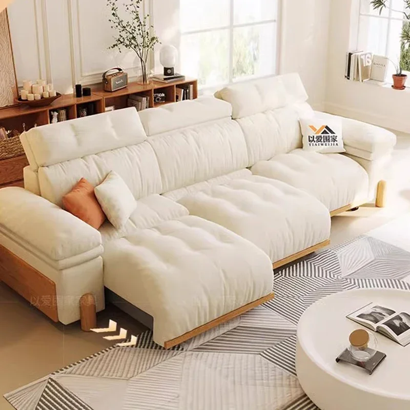 Minimalist Nordic Living Room Sofas Corner Luxury Lounge Recliner Designer Sofas Decor Multifunctional Divano Home Furniture