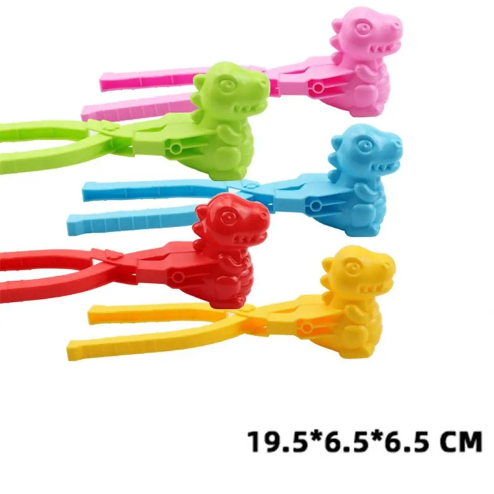 Snow Mold Snowball Maker Snow Toys Winter Snow Mold Tongs Dinosaur Duck Shape Cartoon Snow Sand Clip Mold Kid Snowball Fight
