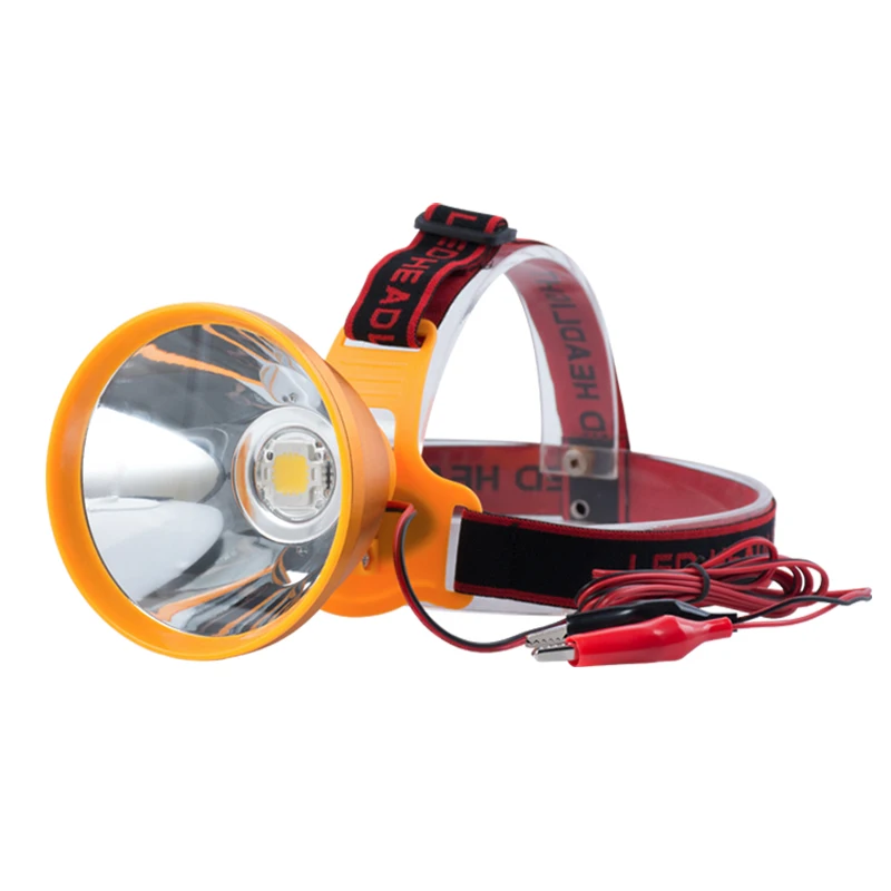 High Power 30W LED Headlight Bright 300000lm 12V Waterproof Head Torch Outdoor Camping Lantern