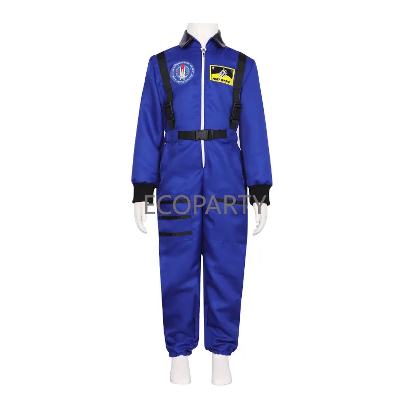 Carnevale ragazzi bambini bambini e adulti astronauta gioco di ruolo Costume pilota tuta intera abbigliamento Cosplay