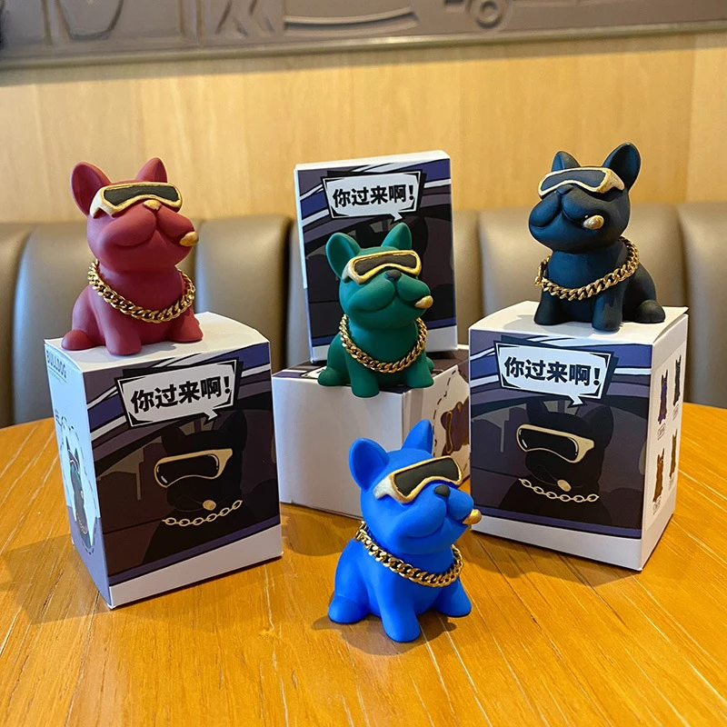 Креативный орнамент из смолы, модный и крутой бульдог, безопасный материал, высококачественные и ценные солнцезащитные очки, украшение для собаки Креативный орнамент из смолы, модный и крутой бульдог, безопасный материал, высококачественные и ценные солнцезащитные очки, украшение для собаки