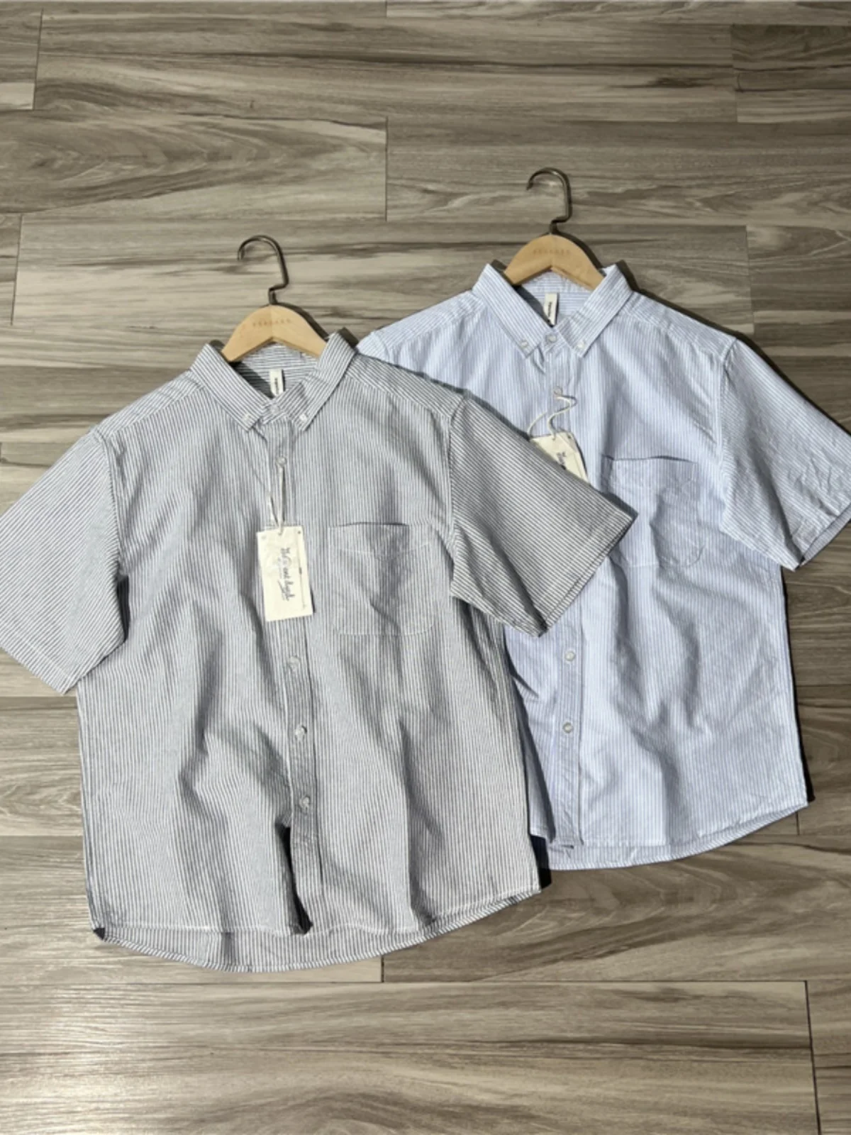 

Waed Cotton Casual Striped ort Sve irt Loose Fit Faionable Urban Sle Summer irt for Teens