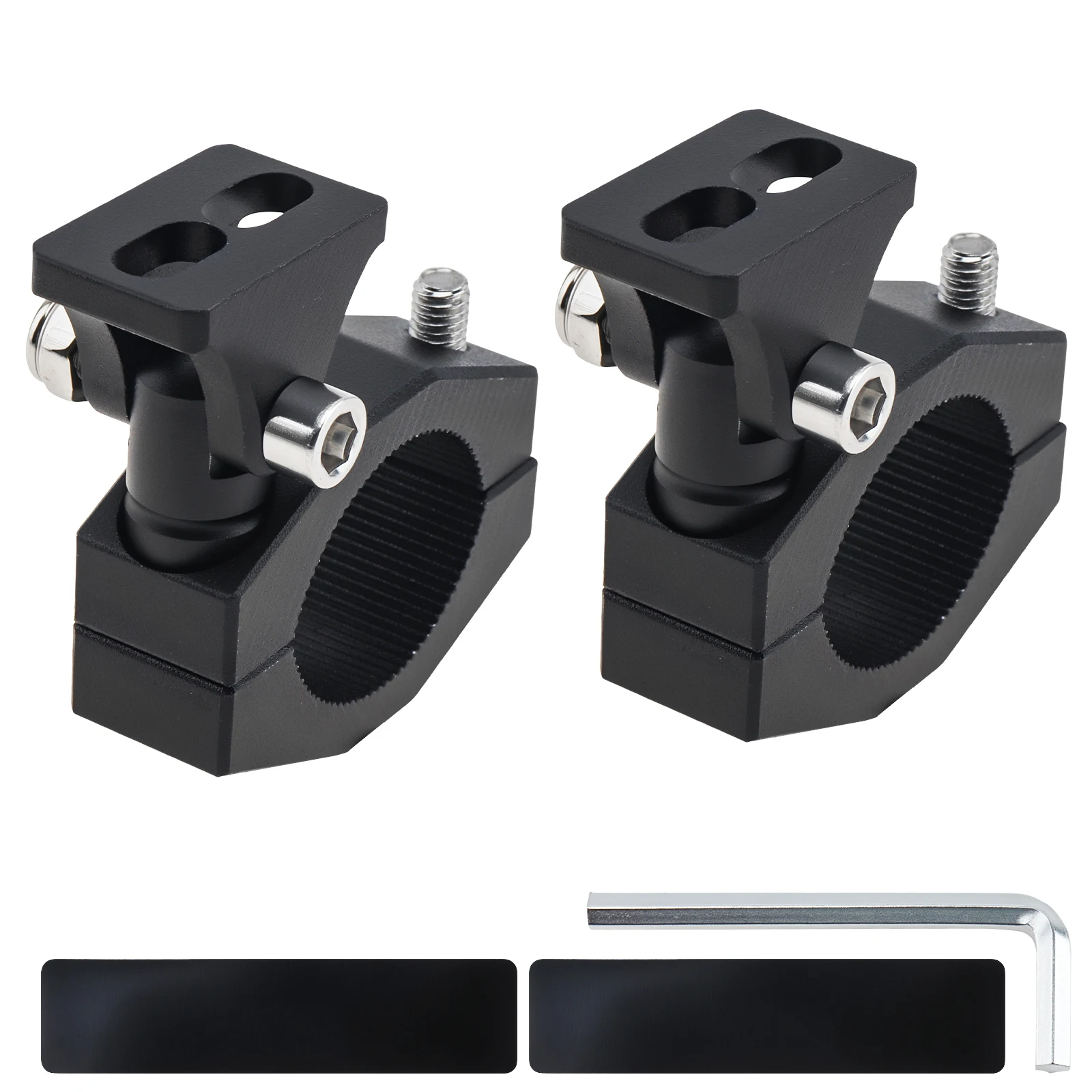 

Motorcycle LED Headlight Spotlight Mount Bracket Adjustable Motorbike Head Light Holder Fog Light Auxiliary Lamp Bumper Clamp