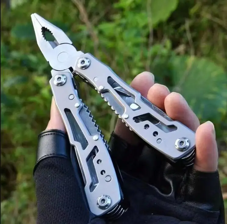 

Portable Pocket Multitool 420 Stainless Steel Multitool Pliers Knife Screwdriver for Outdoor Survival Camping Hunting and Hiking