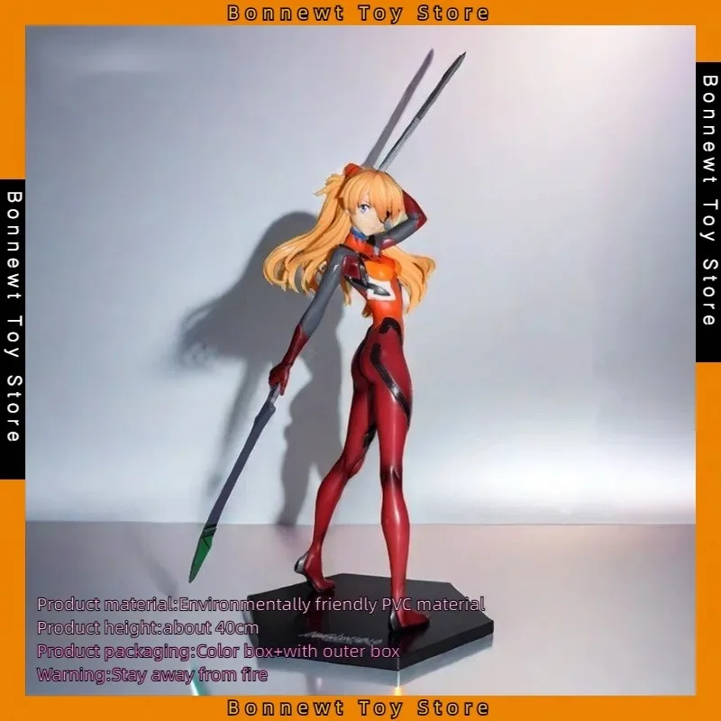 40cm Neon Genesis Evangelion Asuka Langley Soryu combat uniform beautiful girl figure anime game ornaments In stock wholesale