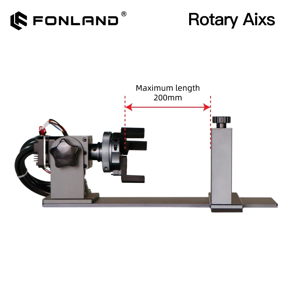Fonland DAJA Rotary Axis with Integrated Driver Fiber Laser Engraver Marking Machine Rotation Tool for Cup Ring Marking