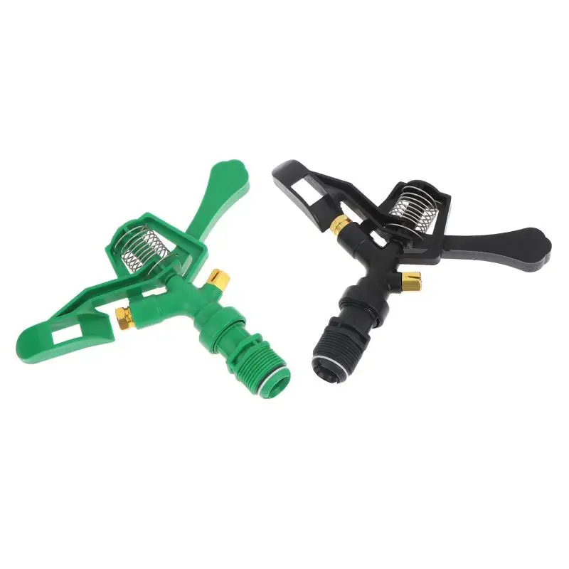 SUSU Plastic Rocker Arm Double Spray Lawn Irrigation Nozzle 3/4