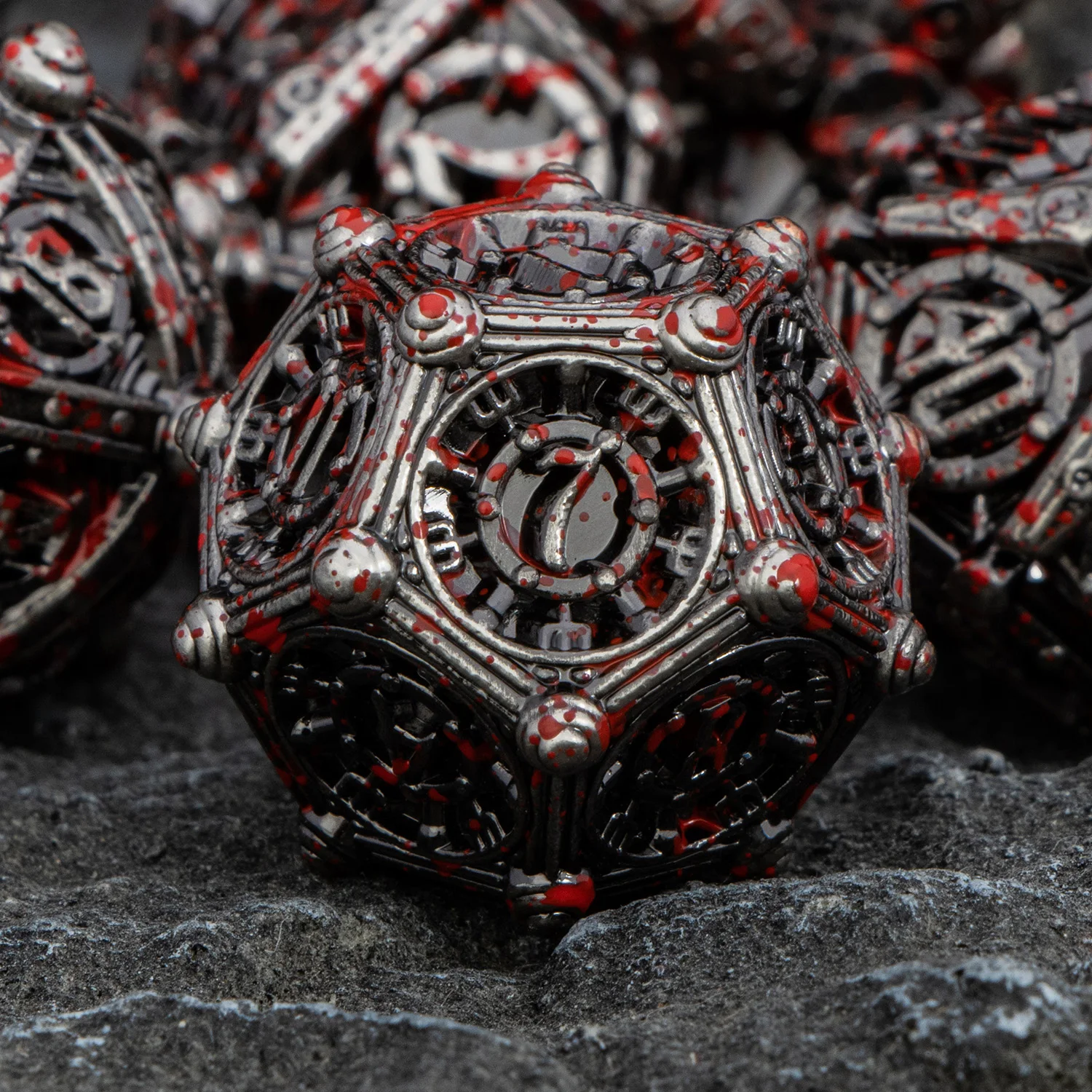 Metal DND Dice Set D&D Polyhedral Dice for Dungeon and Dragon D and D Dice Set RPG Role Playing Games  D20 D12 D10 D8 D6 D4