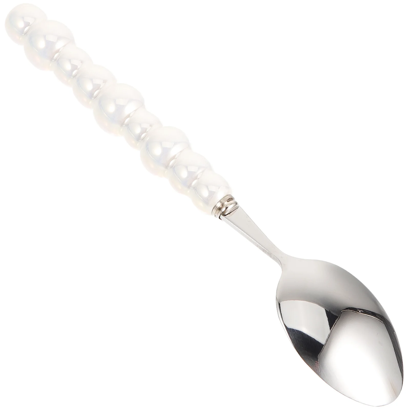 

Ceramic Handle Metal Cutlery Serving Spoons Stainless Steel Dessert Forks Teaspoons