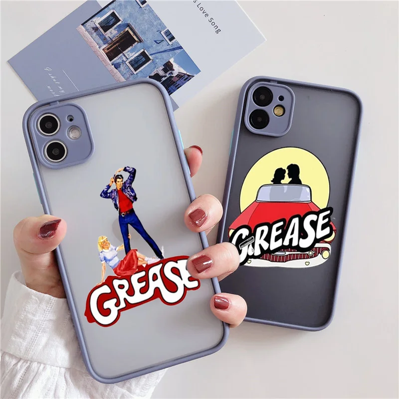 Grease Vintage Movie Phone Case Shockproof Phone Case for IPhone 11 12 13Pro Max Mini XR X XS SE2 7 8Plus Soft Bumper Cover Capa