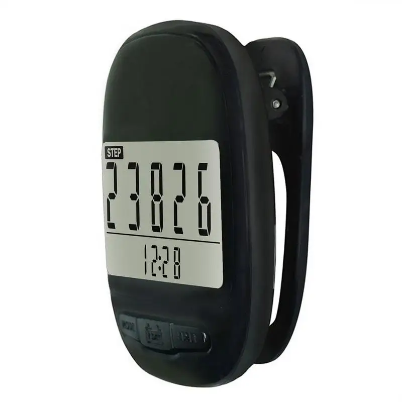 Step Counter For Walking Mile Trackers Large Digital LCD Simple Pedometer Step Counters For Seniors Portable Odometer Pedometer