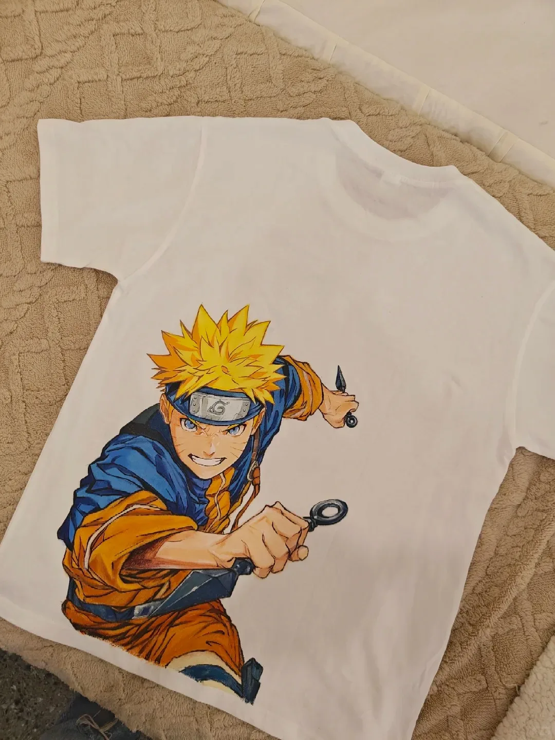 

Naruto Exquisite Printed T-shirt Japanese Hand-painted Pure Cotton Animation Same Unisex Harajuku Leisure Vacation Fan Gift