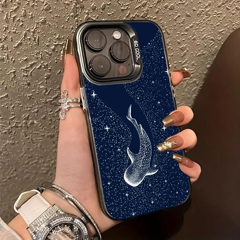 

Whale in Deep Sea Mobile Phone Case anti-fingerprint Phonecase for iPhone 16 15 14 13 12 11 Pro/Max/Plus shock-proof rear cover