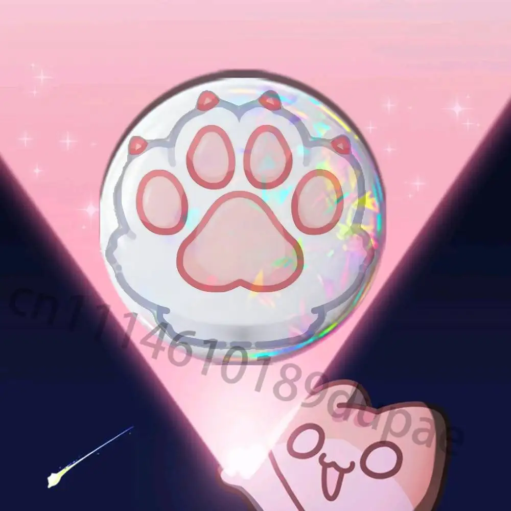 Cute cat paws Badges 25 32 44 58 75 mm Round Customizable Wholesale Fan goods Self-made fan freebies TH