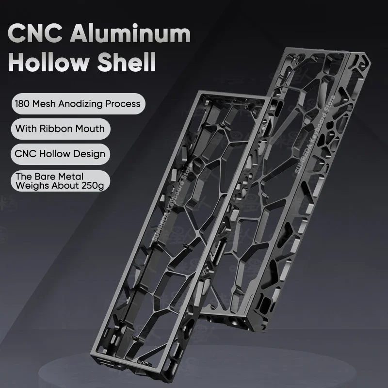 Weikav X SUMREAD SH60 Wooting 60HE GH60 Custodia per tastiera in alluminio cavo Shell 60% layout chiave Holy60 per Mad 60he Aula Win60 GT60