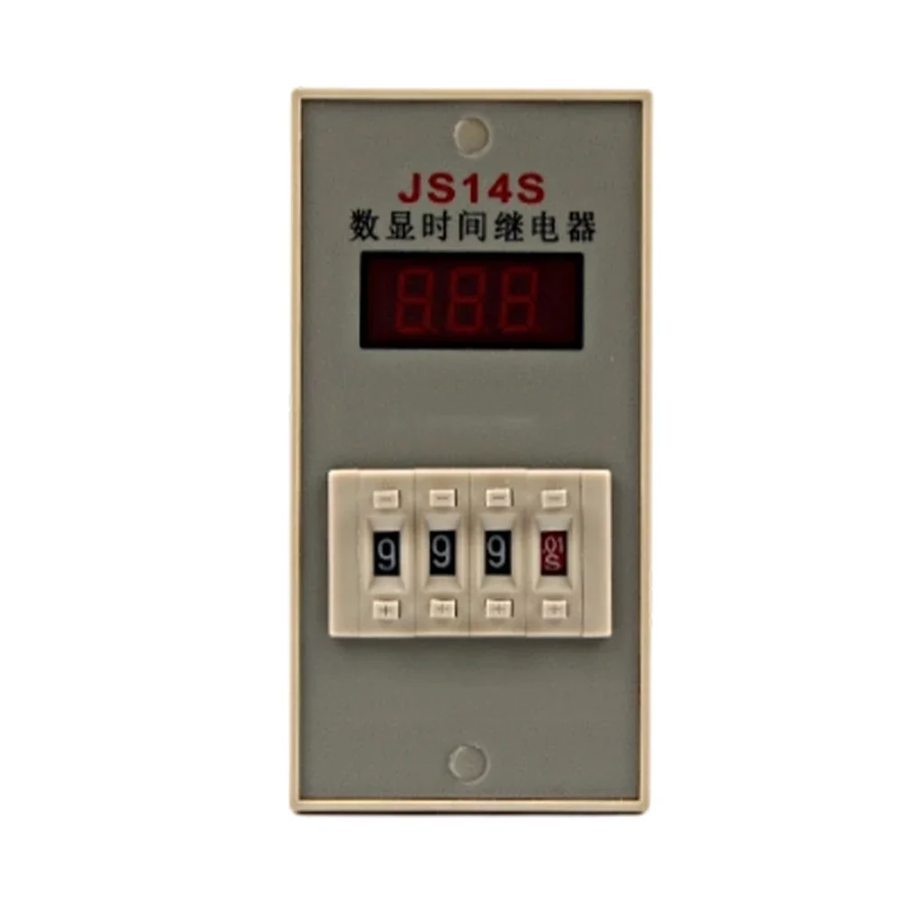 11-pin Socket Base Digital Delay Relay 110.5*104*52MM Programmable Delay Relay With Socket Numeric Display AC 220V