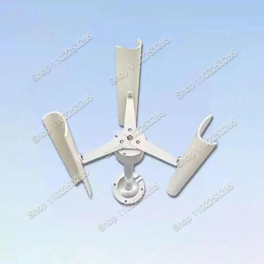 Upgraded Turbine Permanent Magnet Wind Model Three-phase Windmill Toy Night Light Making DIY Display Vertical Axis 20W 12V