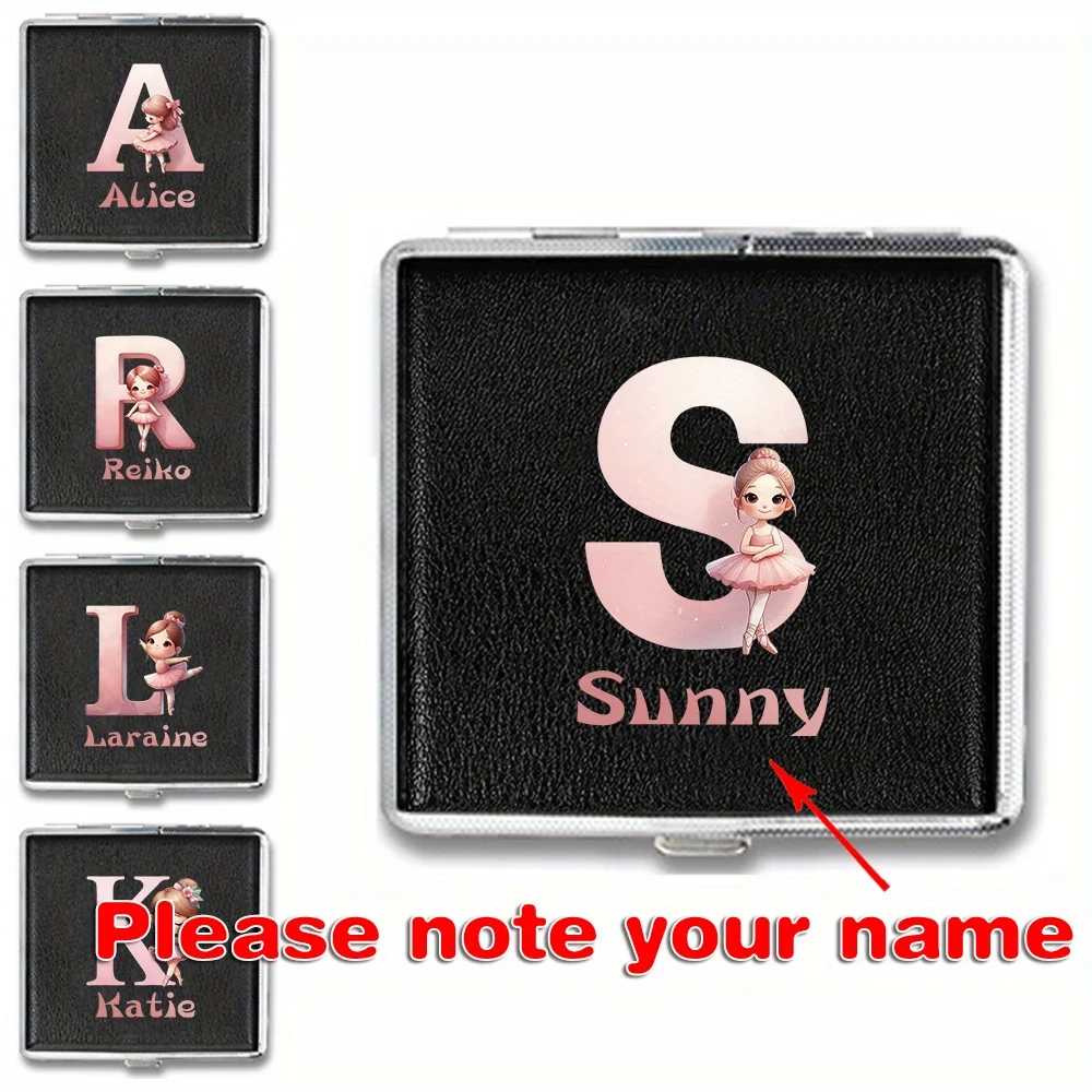 Customized Name Cigarette Case With Elastic Straps 20 Pcs Tobacco Sticks Storage Case Pocket Size Fit Daily Commuting