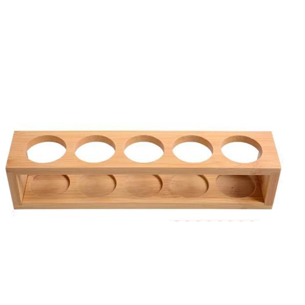 

Essential Oil Wooden Display Stand 5 Hole Essential Oil Storage Rack Smooth For Essential Oils Bottle Holder Perfume Storage