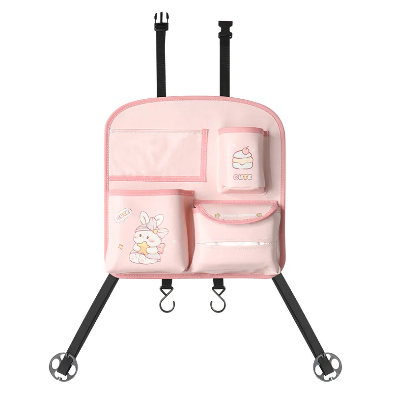 Car Seat Back Storage Bag Car Multifunctional Hanging Bag Car Rear Seat Baby Supplies Practical Storage Car Tissue Box