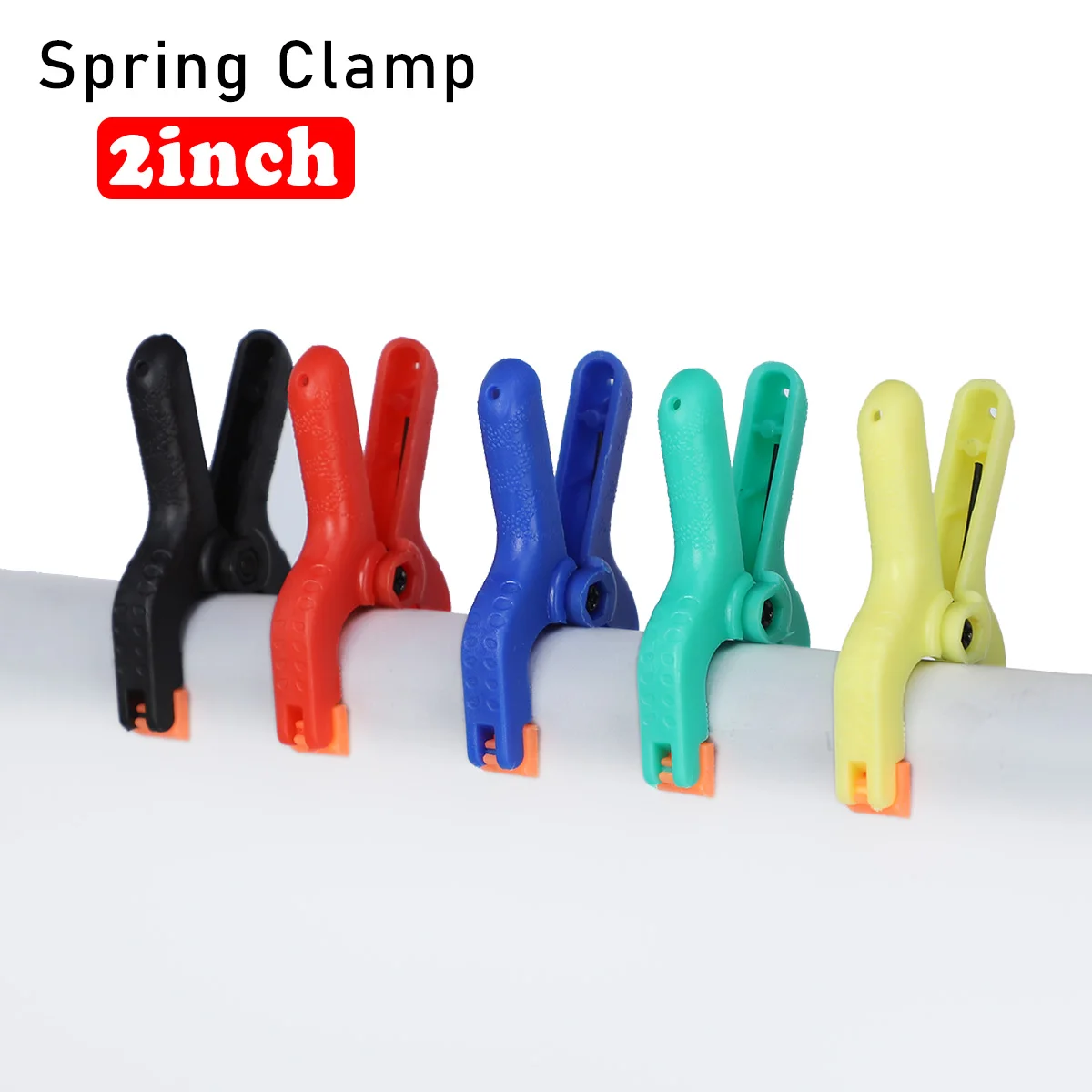 2 Inch Kleurrijke Clips Studio Tools Klem Hand Bankschroef Plastic Klemmen Voor Fotografie Foto Rekwisieten Immobilisatie Spantang Veerklem