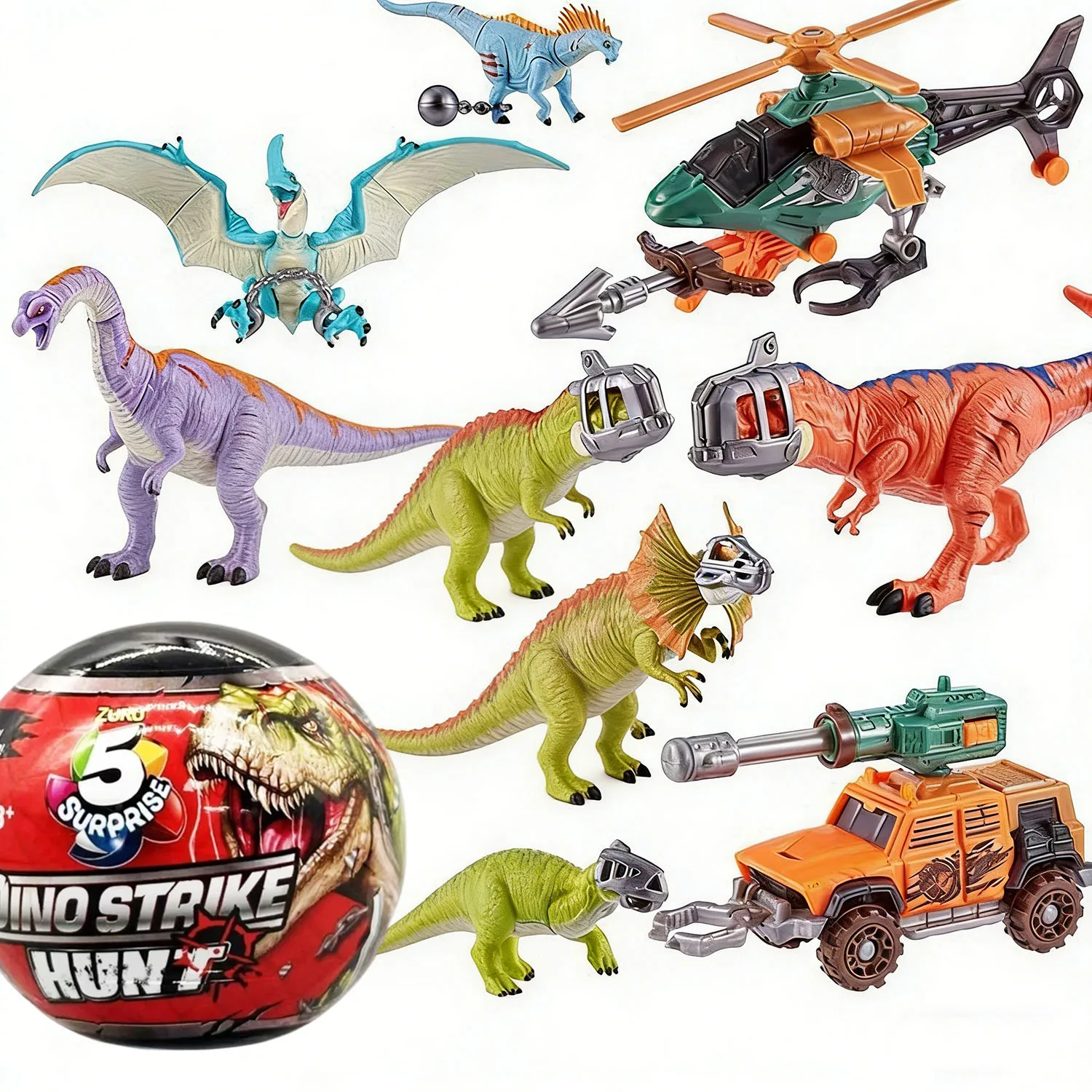 

Zuru 5 Surprise Ball Mysterious Blind Box Smashes Dinosaurs and Aliens Fighting Can Collect Children's Entertainment Toys