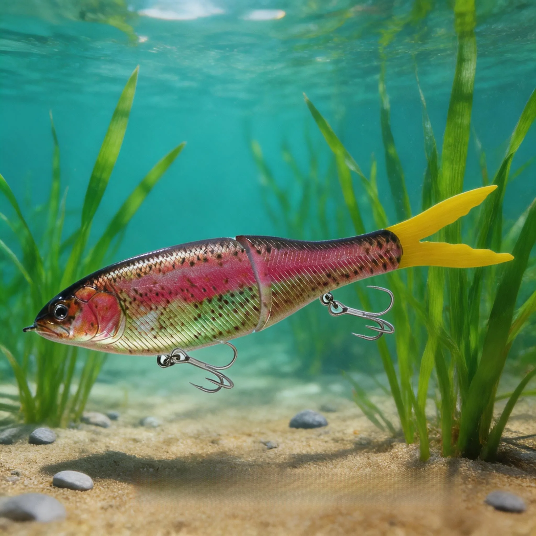 

Slow Sinking Glide Bait Fishing Lure Multi Sectioned Hard Swimbait Life-like Swimming Action Pike Lure For Bass Trout Snakehead