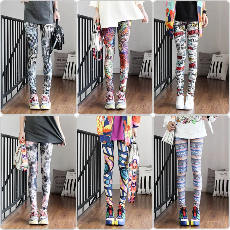 DOIAESKV Spring Autumn Fashion Leggings Sexy Casual Colorful Leg Warmer Fit Most Sizes Leggins Pants Trousers Women\'s Leggings