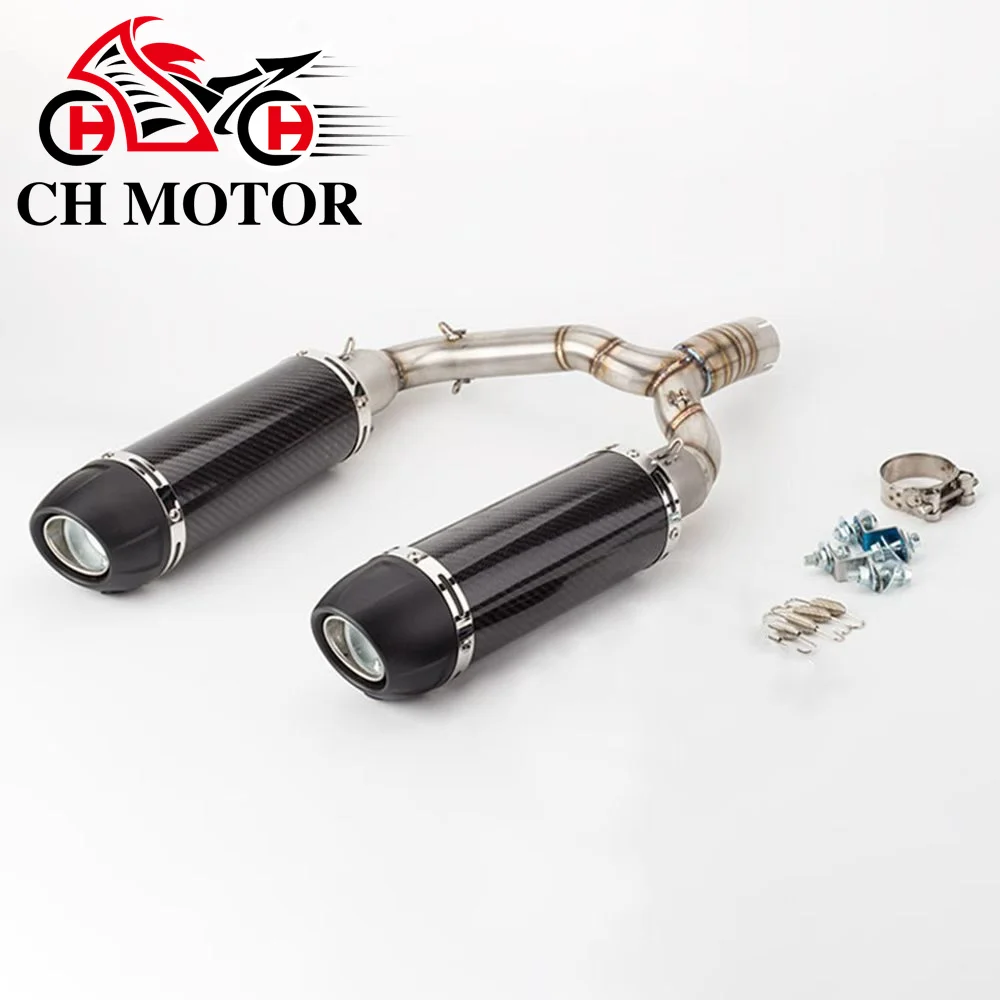 CHMotor Slip On Auspuff Motorrad Schalldämpfer Auspuff Escapes Para Motos BK400 Für GSR400 GSR600 BK400 BK600 GSR400