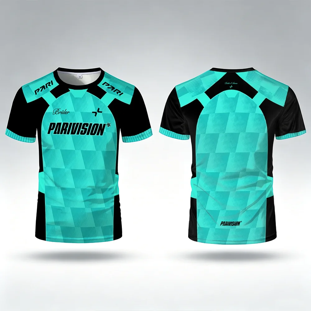 Team Vision E-Sports Club Jersey Unisex Sports Breathable Quick-drying Casual O-neck T-shirt Player Training Uniform Fan Gifts