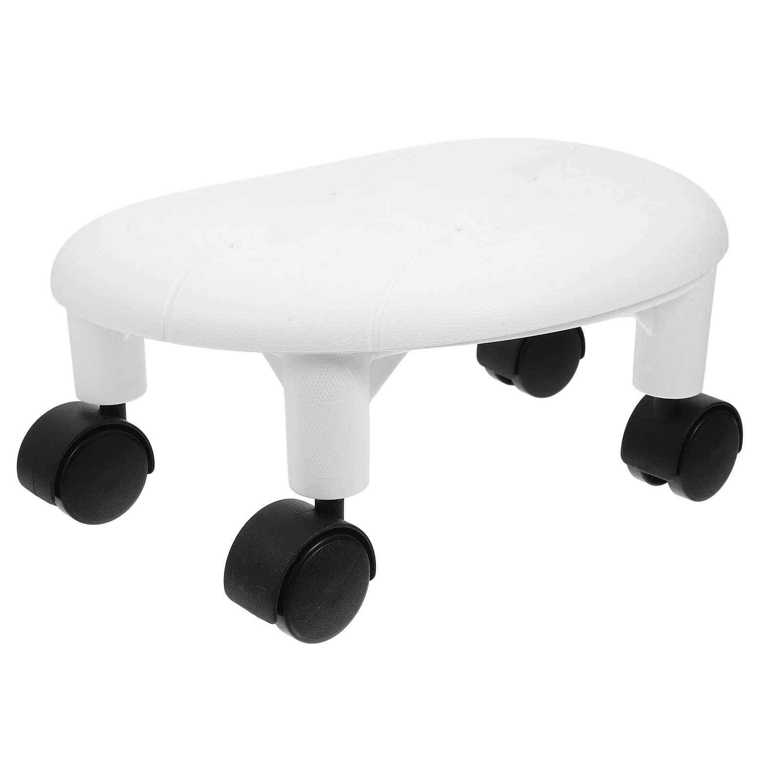 

Low Rolling Wheels Home Degree Rotation Silent Wheel Plastic Small Foot Stool Household Use Swivel Rolling