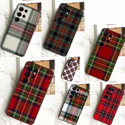 Clan Stewart Tartan Plaid Pattern Cover For Samsung Galaxy S24 S23 S22 S21 S20 FE Ultra Plus S8 S9 S10 Note 10 20 Ultra Case