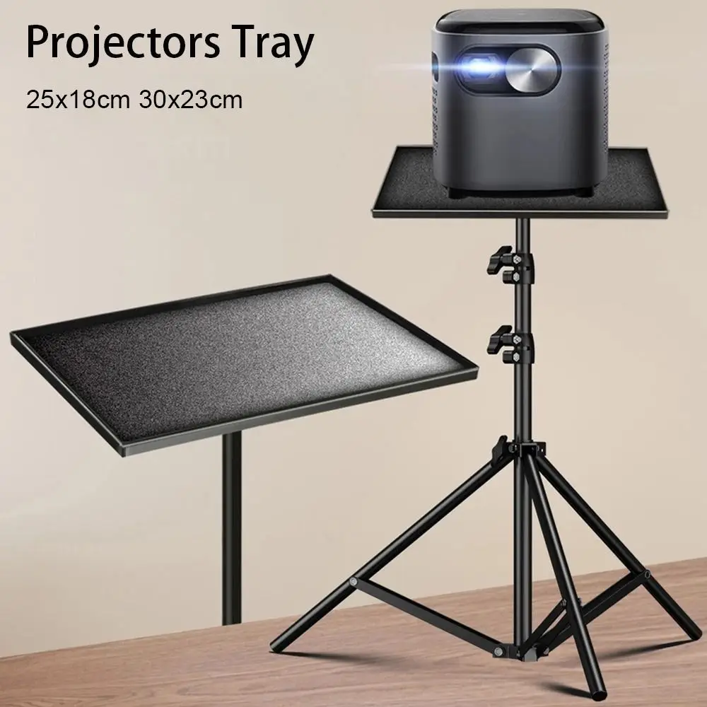 1Pcs Durable Black Projectors Tray Plastic 25x18cm 30x23cm Platform Holder 1/4inch Screw Thread Universal Tripod Stand
