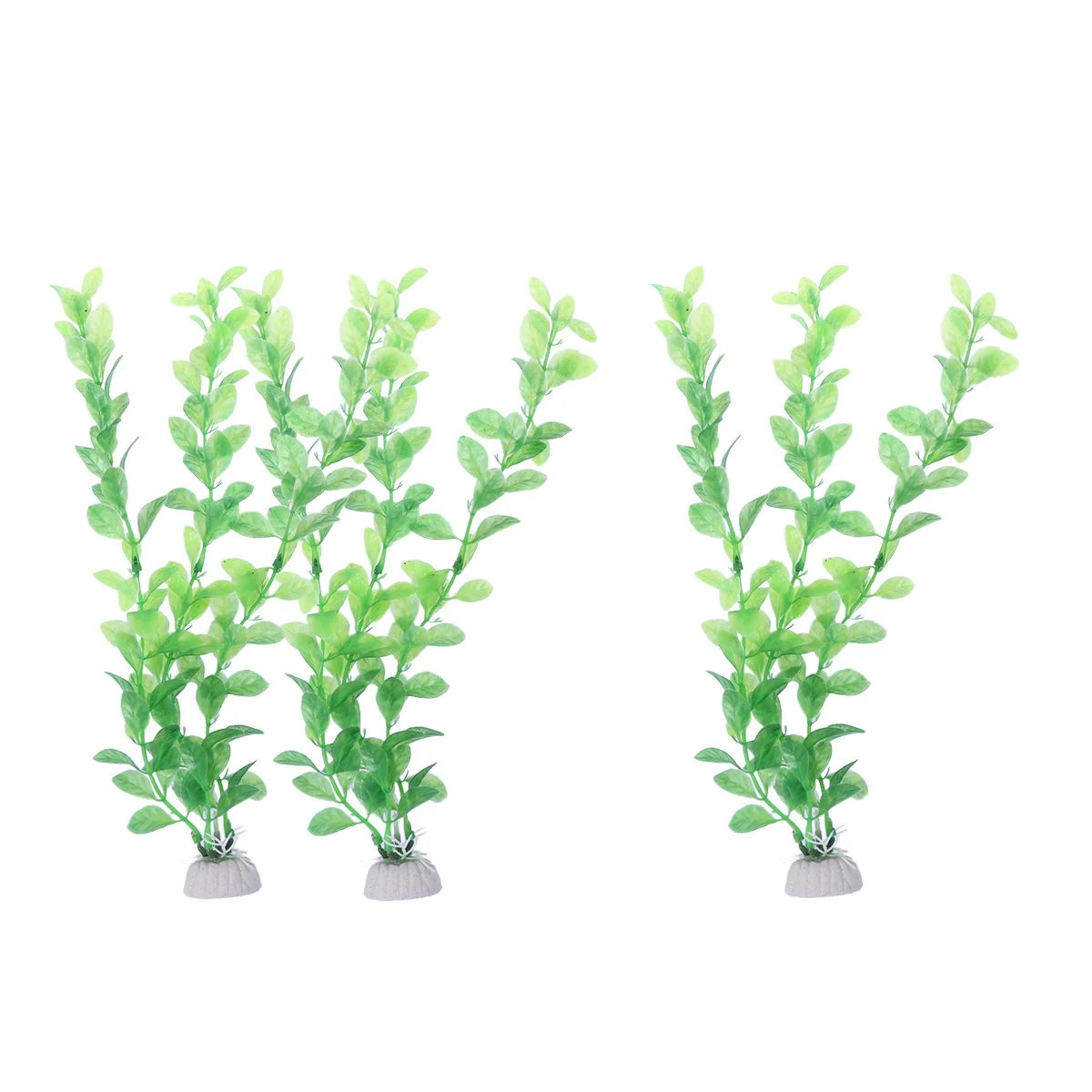

3Pcs Simulation Water Grass Durable Long Lasting Aquarium Plants No Harm to Fish Fresh Salt Water Decor Green Plastic Plants