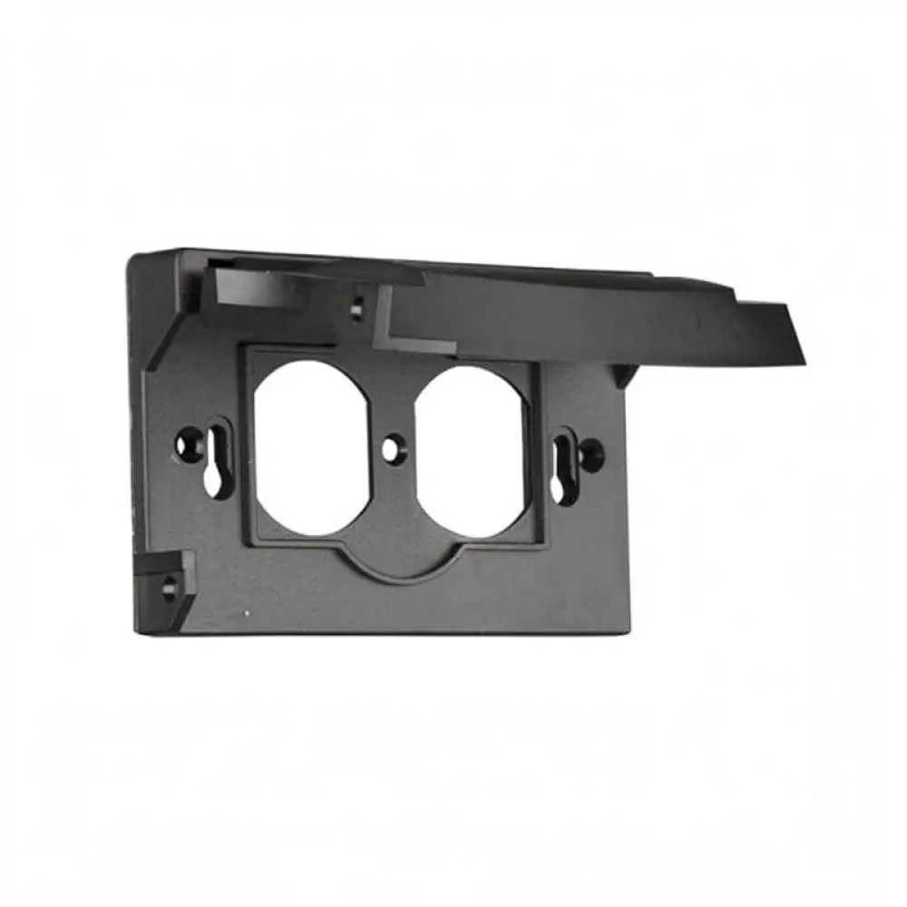 Black Decorative Protective Cover For US Wall Switch Waterproof Outlet Housing Flip Style Guard For Electrical Outlets