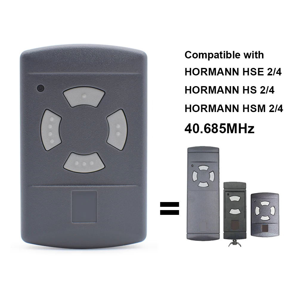 Imagem -02 - Hormann 40mhz Hsm4 Hs4 Hsm2 Hse2 Hs2 40.685mhz Porta de Garagem Controle Remoto Portão Keyfob 40 685 Mhz 10 Pcs