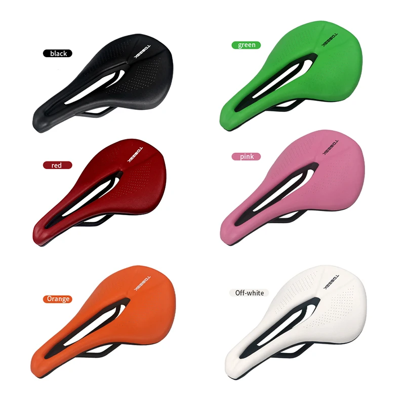 TOSEEK Women Bicycle Saddle Ultralight Soft Mtb Seat Comfortable Breathable Bike Cushion Road Mountain Bike Saddle Cycling Parts