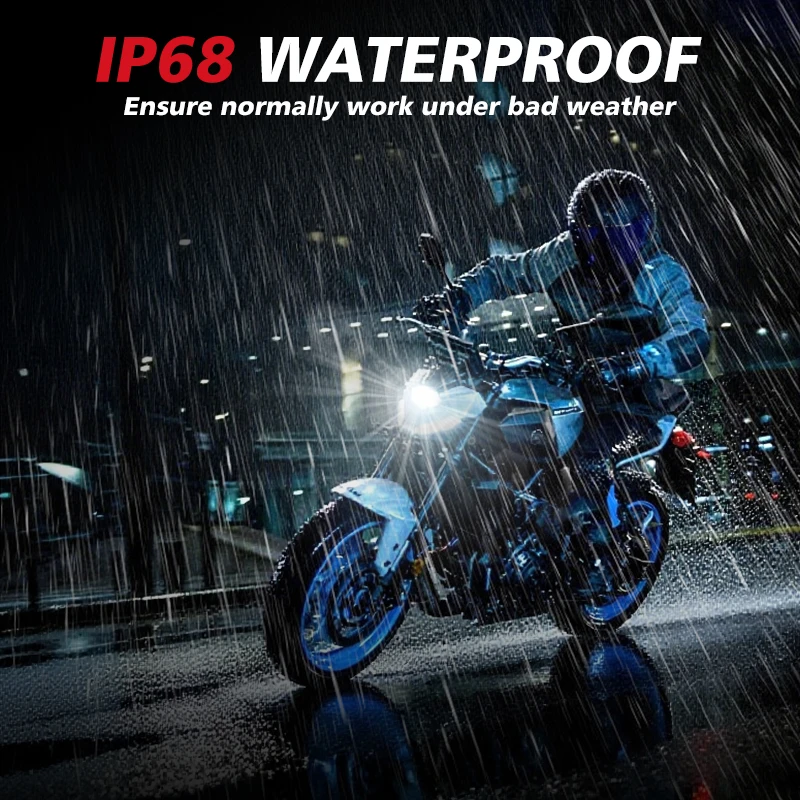 2 قطعة 30000LM دراجة نارية المصباح LED BA20D H6 H4 لمبات عدسة مزدوجة أبيض أصفر مرحبا لو مصباح CSP الأضواء ل موتو سكوتر ATV