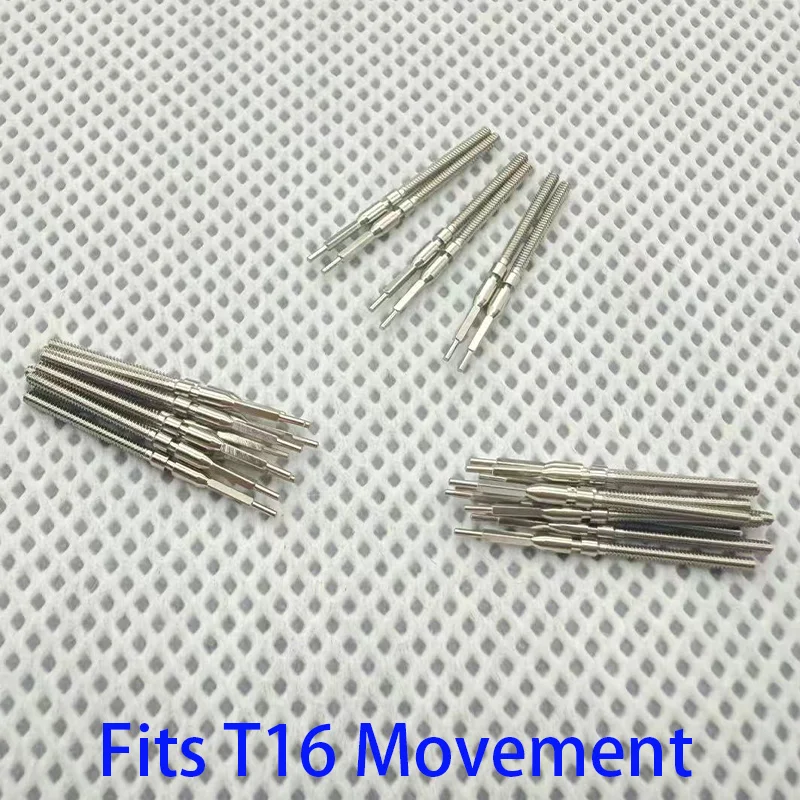 T16 Stem 2/4PCS Steel Crown Parts Crown Watch Steel Stem Kit Fit T16 Movement Stem Watch Accessories Movement parts Replacement