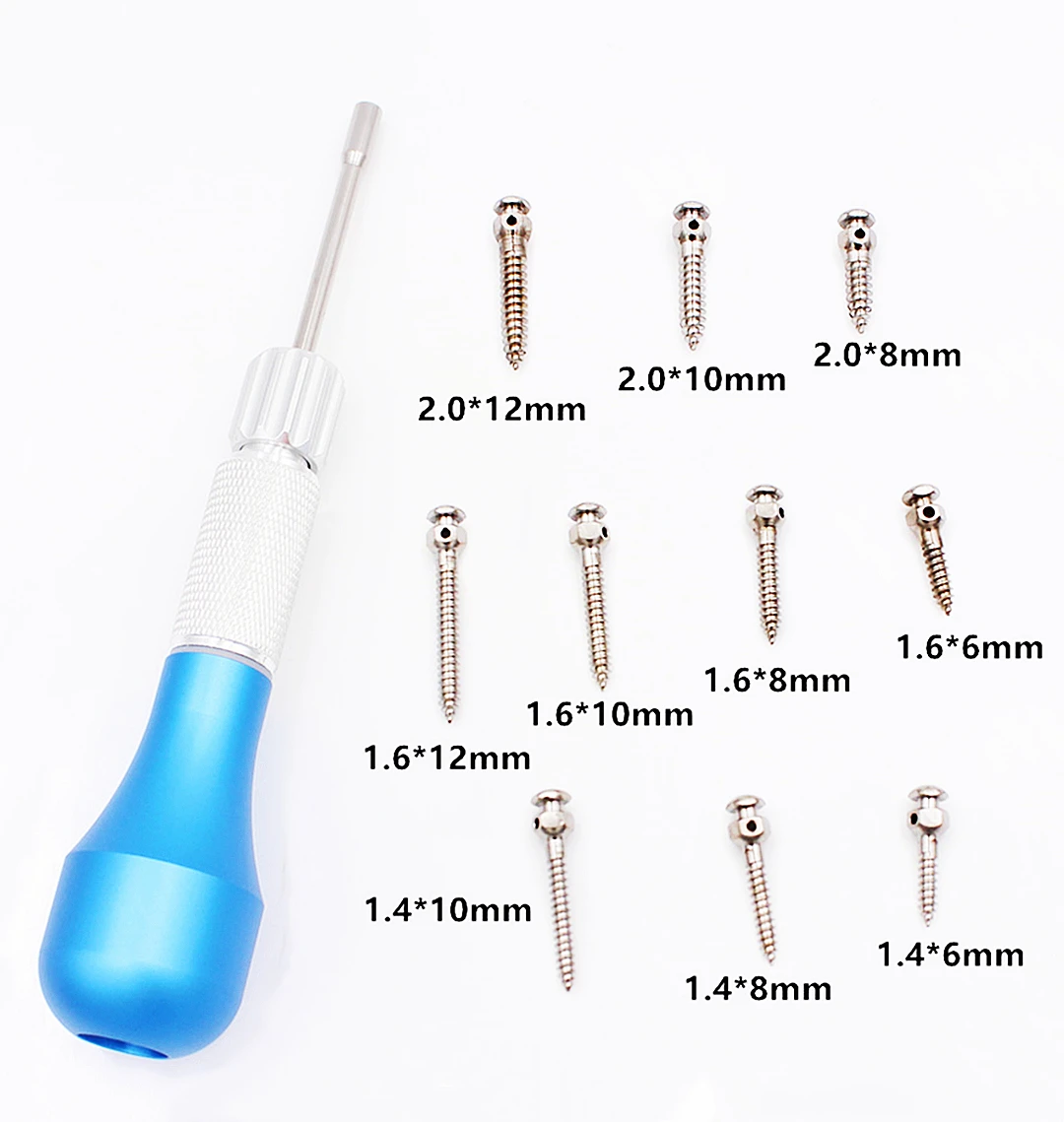 13 Size Dental Orthodontic Mini Implant Micro Screw Driver Titanium Alloy Dental Implant Screwdriver