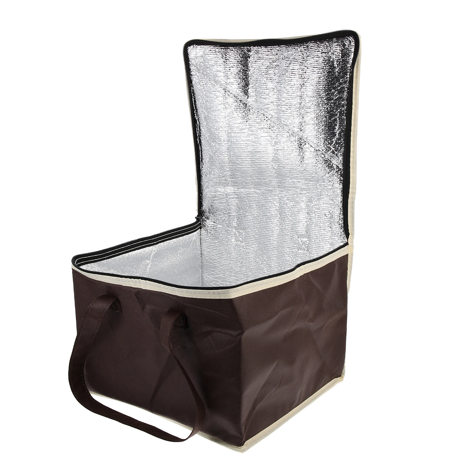 

Insulated Takeaway Food Delivery Bags Non-woven Fabric Grocery Shopping Collapsible Storage Picnic Travel Reusable