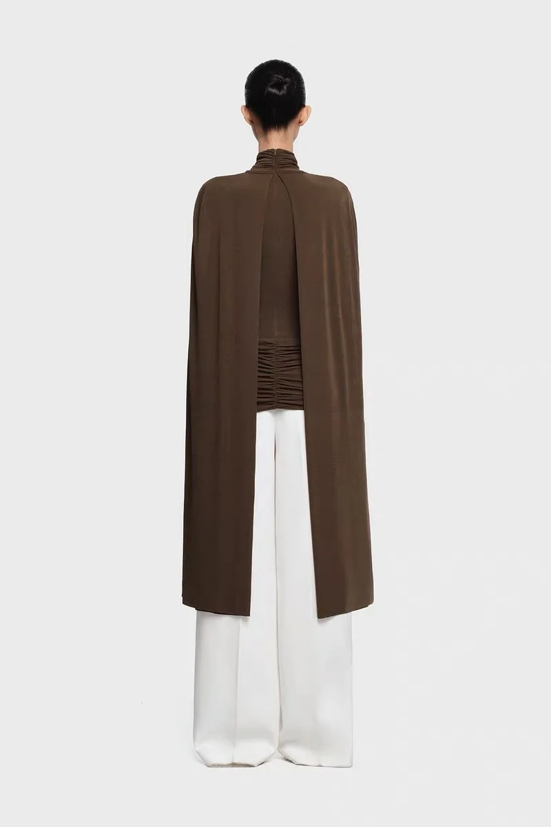 فساتين سهرة أنيقة بأكمام طويلة، فستان طويل مثير للمشاهير، فستان رائع عالي الجودة للحفلات الراقصة للنساء حسب الطلب #2