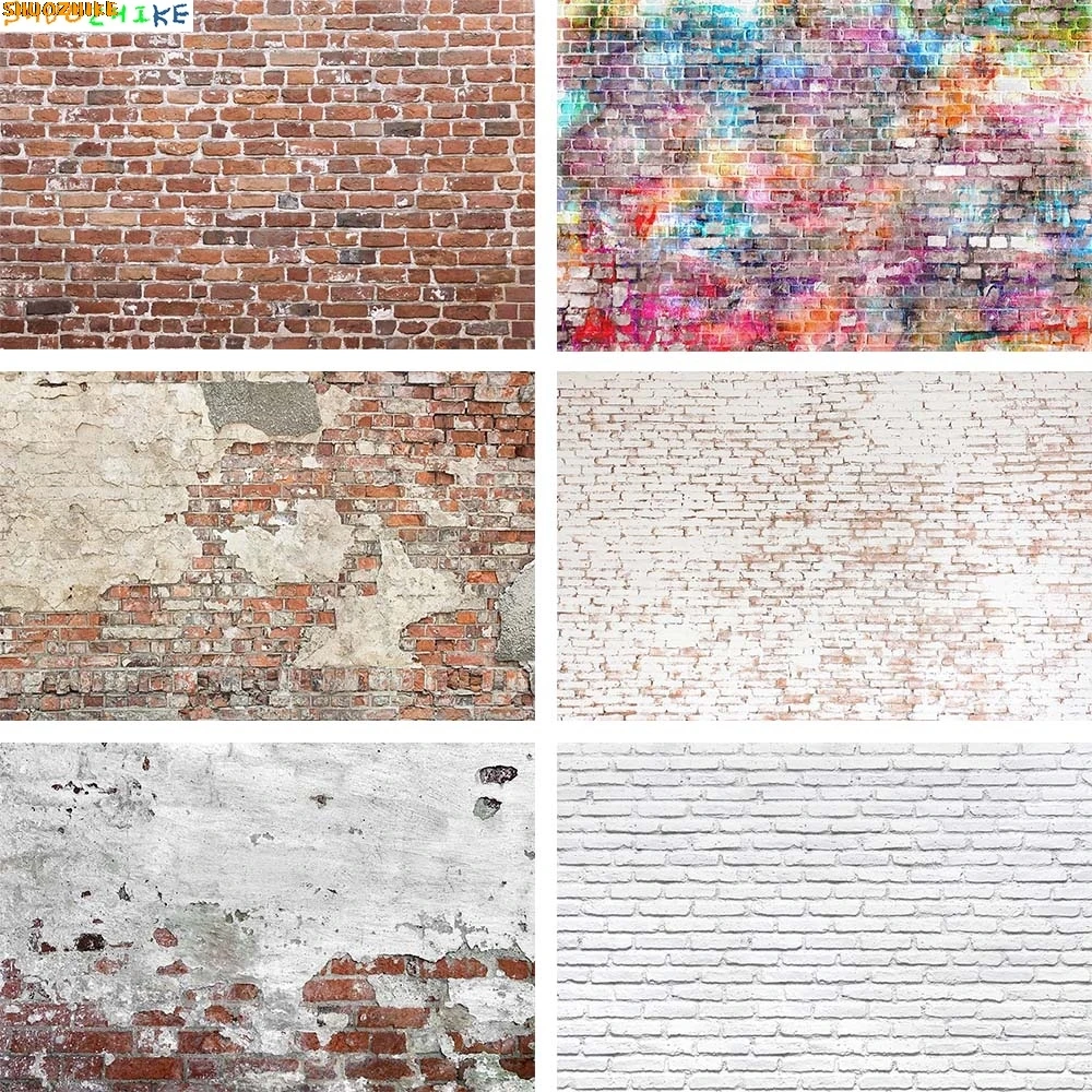 

Old Brick Wall Photography Background Cement Party Baby Child Portrait Photographic Photocall Backdrop Photo Studio
