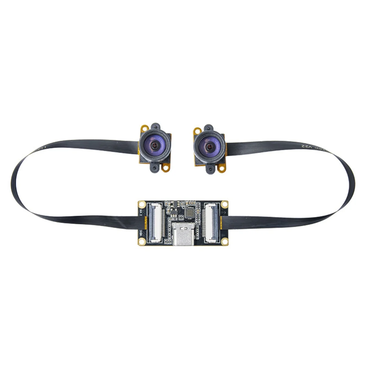 AB01 Бинокулярная камера USB 3.0 1MP HD с глобальным затвором Высокоскоростная черно-белая двойная камера 100-градусная линза для 3D-реконструкции